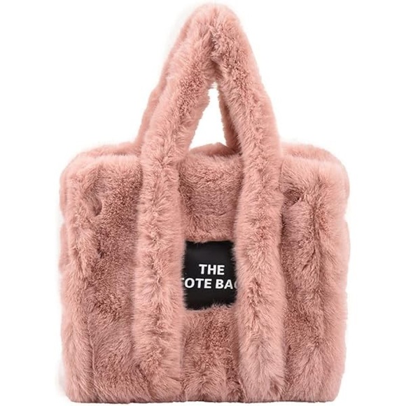 Faux Fur Tote Bag - Brown - Picture 7 of 13